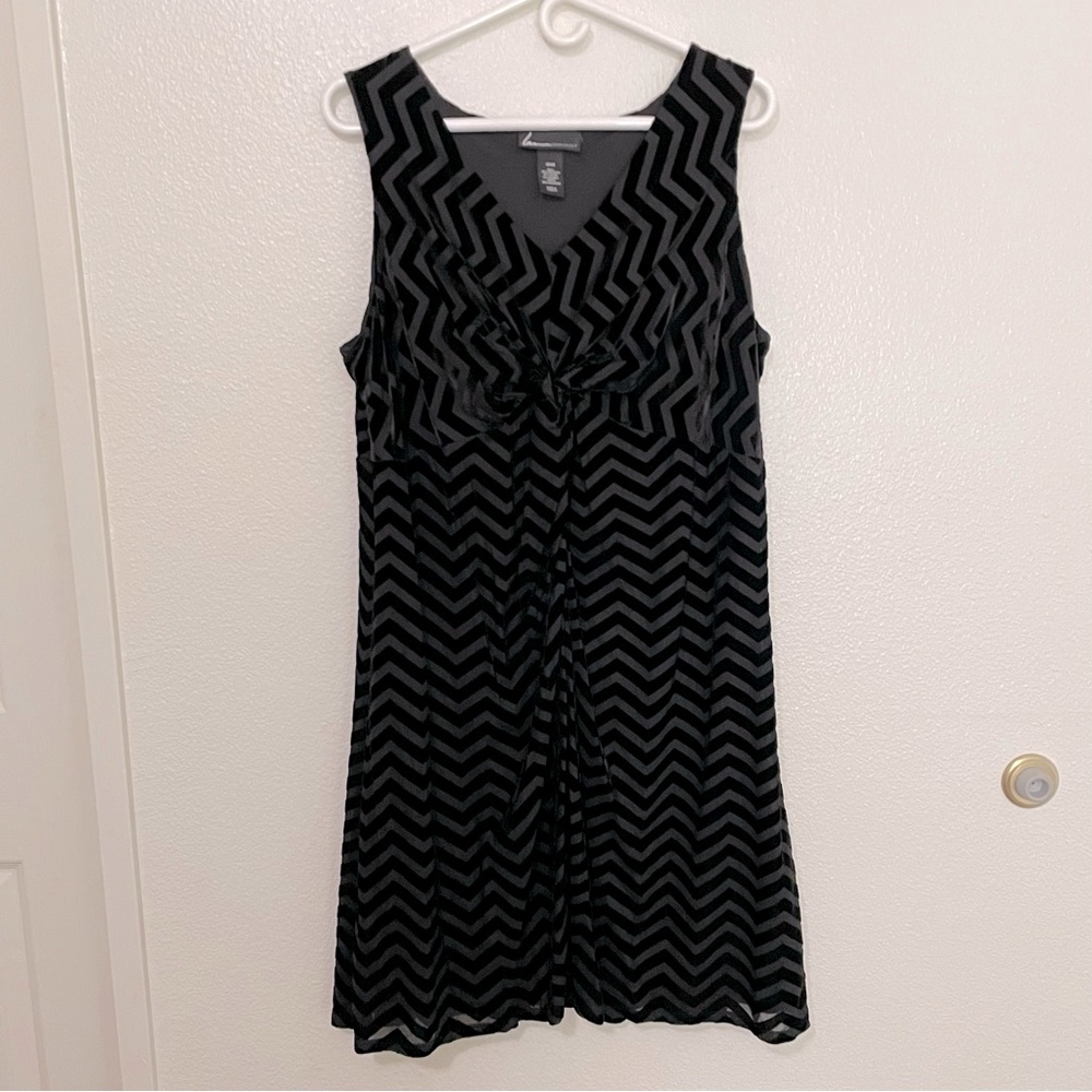 Lane Bryant Chevron Velour Dress, Size 18/20